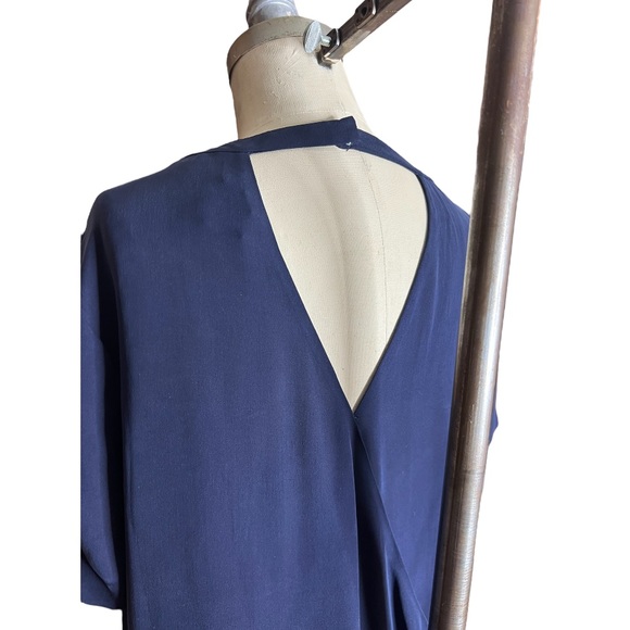 J. Crew Silk Open Back Short Sleeve Blouse size 14 - Picture 5 of 15